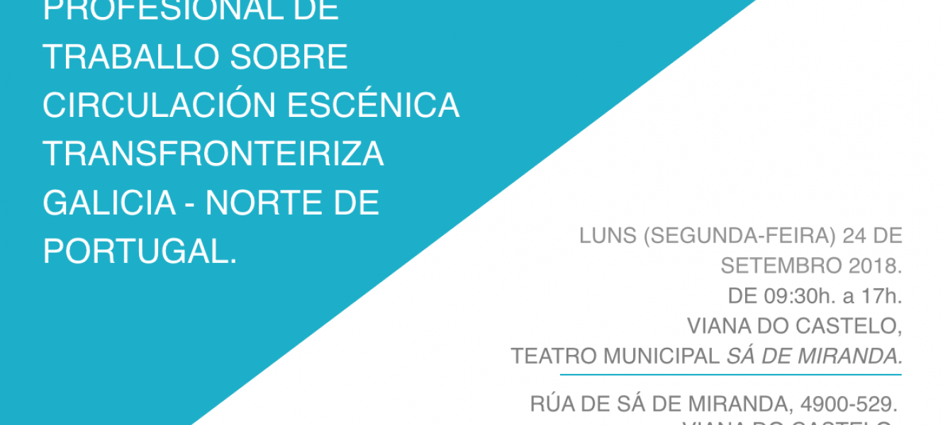 ENCONTRO EN VIANA DO CASTELO SOBRE CIRCULACIÓN ESCÉNICA GALICIA - NORTE DE PORTUGAL